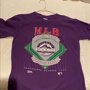 1993 Colorado Rockies Inaugural season tee shirt